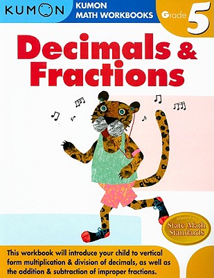 grade 5 decimals fractions kumon math workbooks