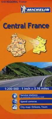Michelin Map France: Centre 518 (Maps/Regional (Michelin)) (English and French Edition)