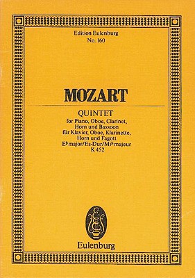 Quintet in E-flat Major, K.452: Study Score Amadeus Mozart, Wolfgang