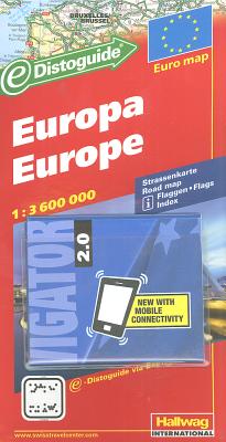 Europe Road map with Distoguide and 